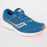 Mens Saucony Munchen 4 S20554 25 Blue Orange Mesh Lace Up Running Trainers